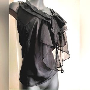 Elegant Black Women's Sleeveless Top